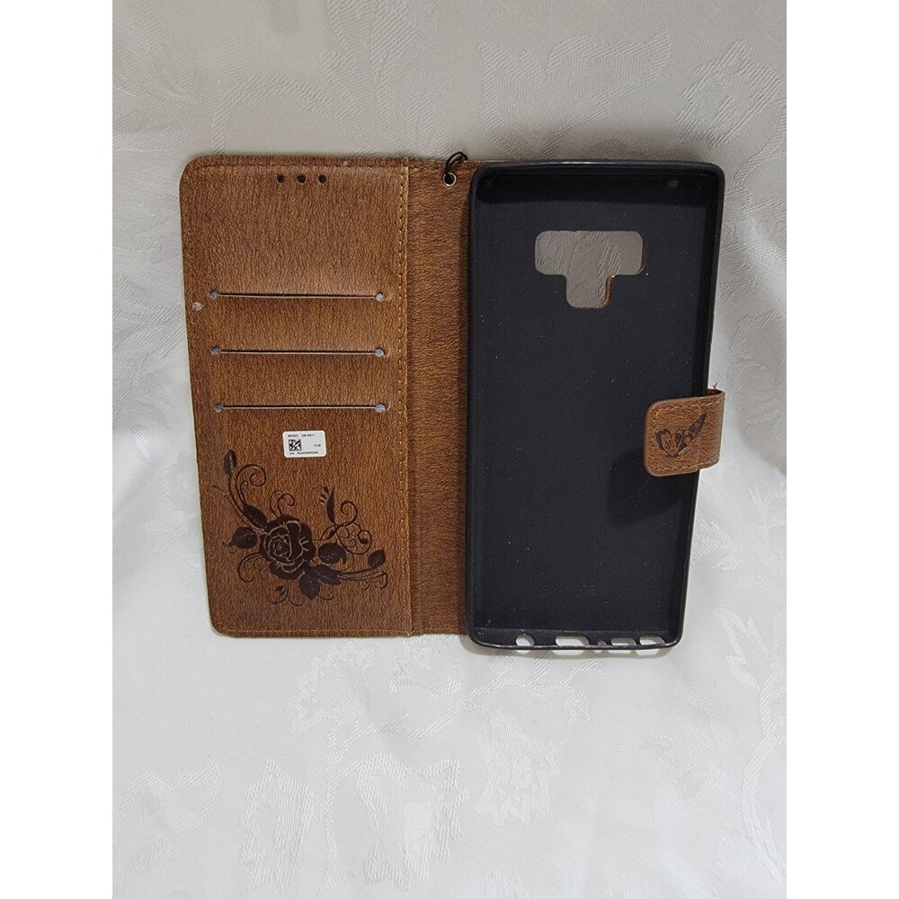 SX-Notes Wallet Phone Case With Roses And Butterfly - Picture 2 of 3